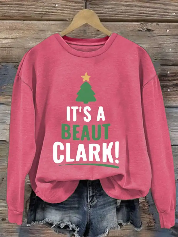 Women's It's a Beaut Clark Christmas Printed Sweatshirt