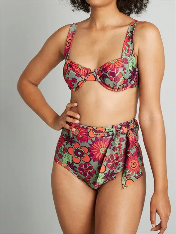 The Greta High-Waisted Bikini Bottom