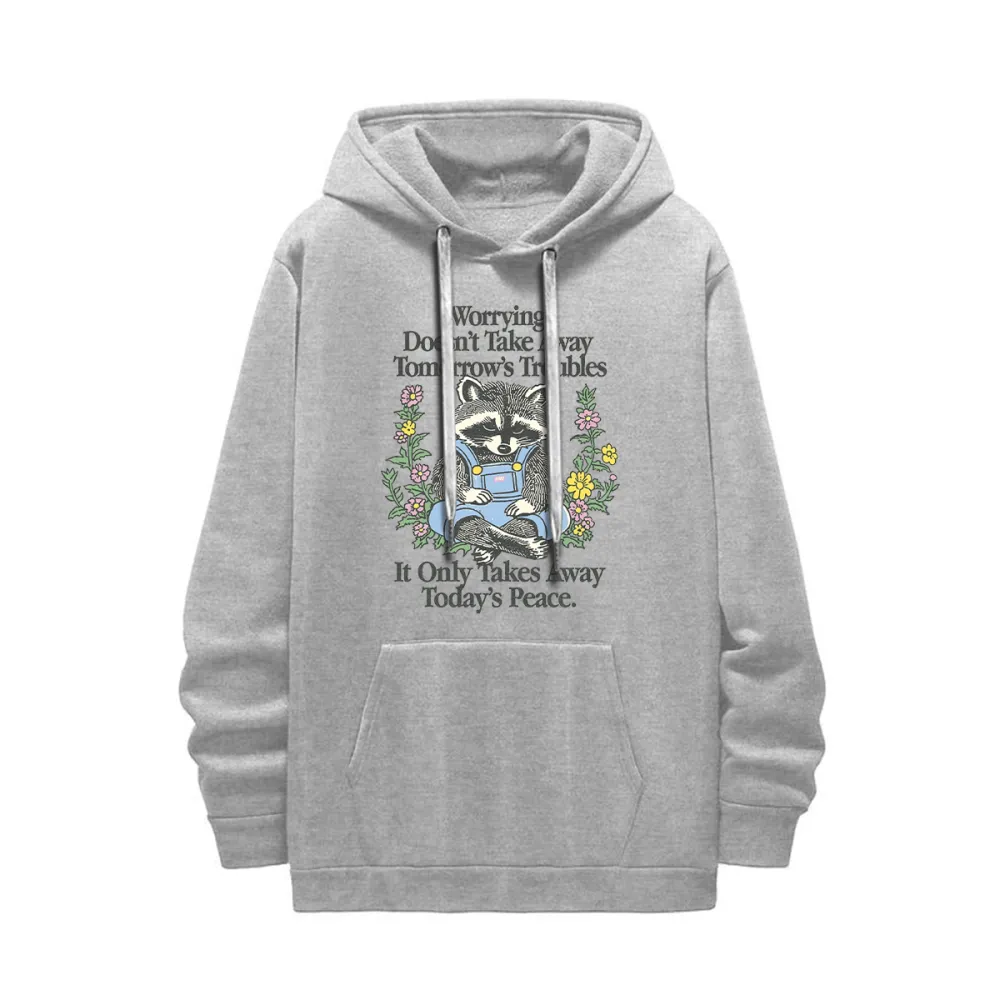 worrying doesnt take away tomorrows troubles it only takes away todays peace. Women's hoodie