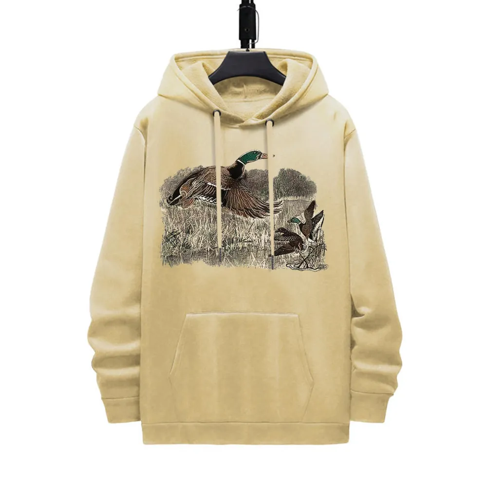 Vintage Duck Animal Lover Fall Mallard Hoodie