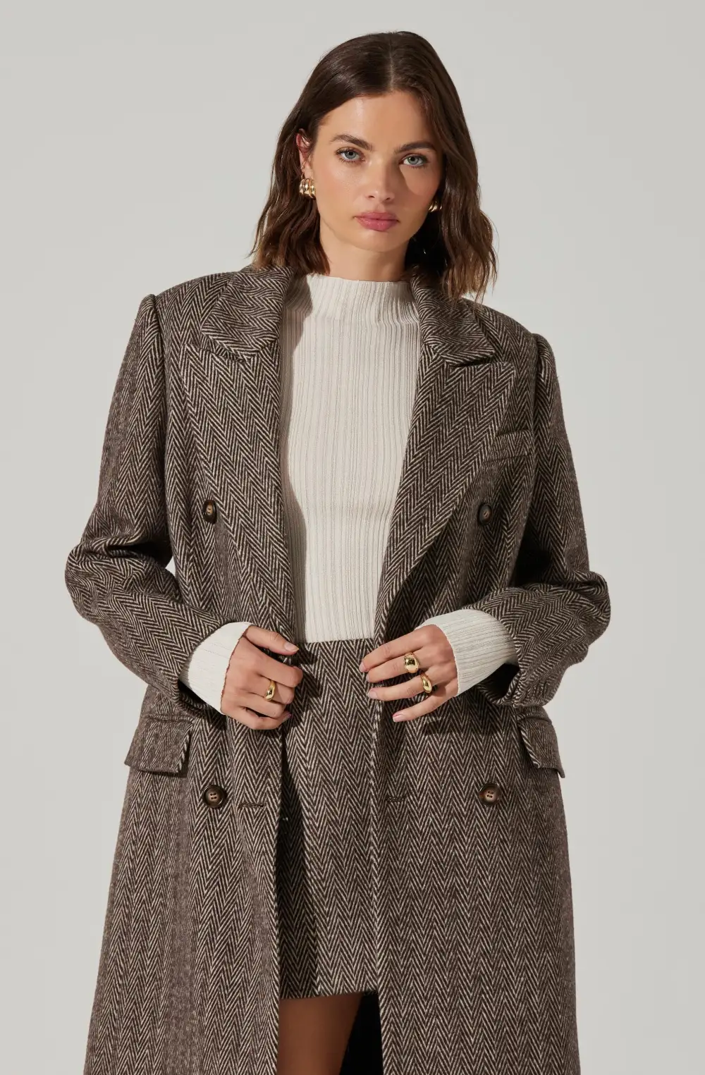 Morana Herringbone Coat