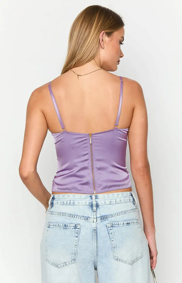 Graicey Purple Corset Top