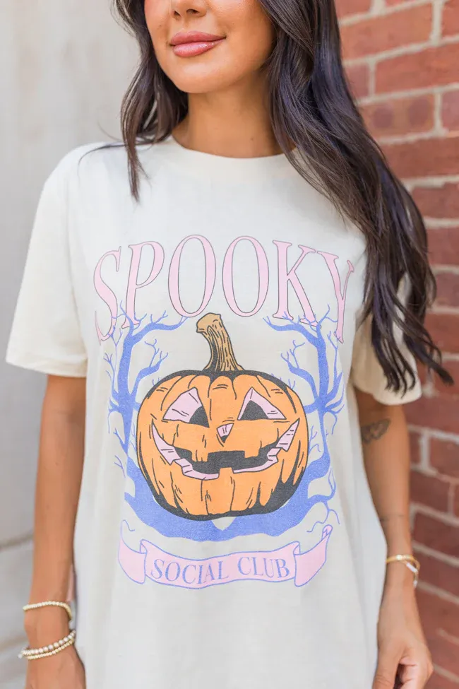 Spooky Vibes Graphic Oversized Tee