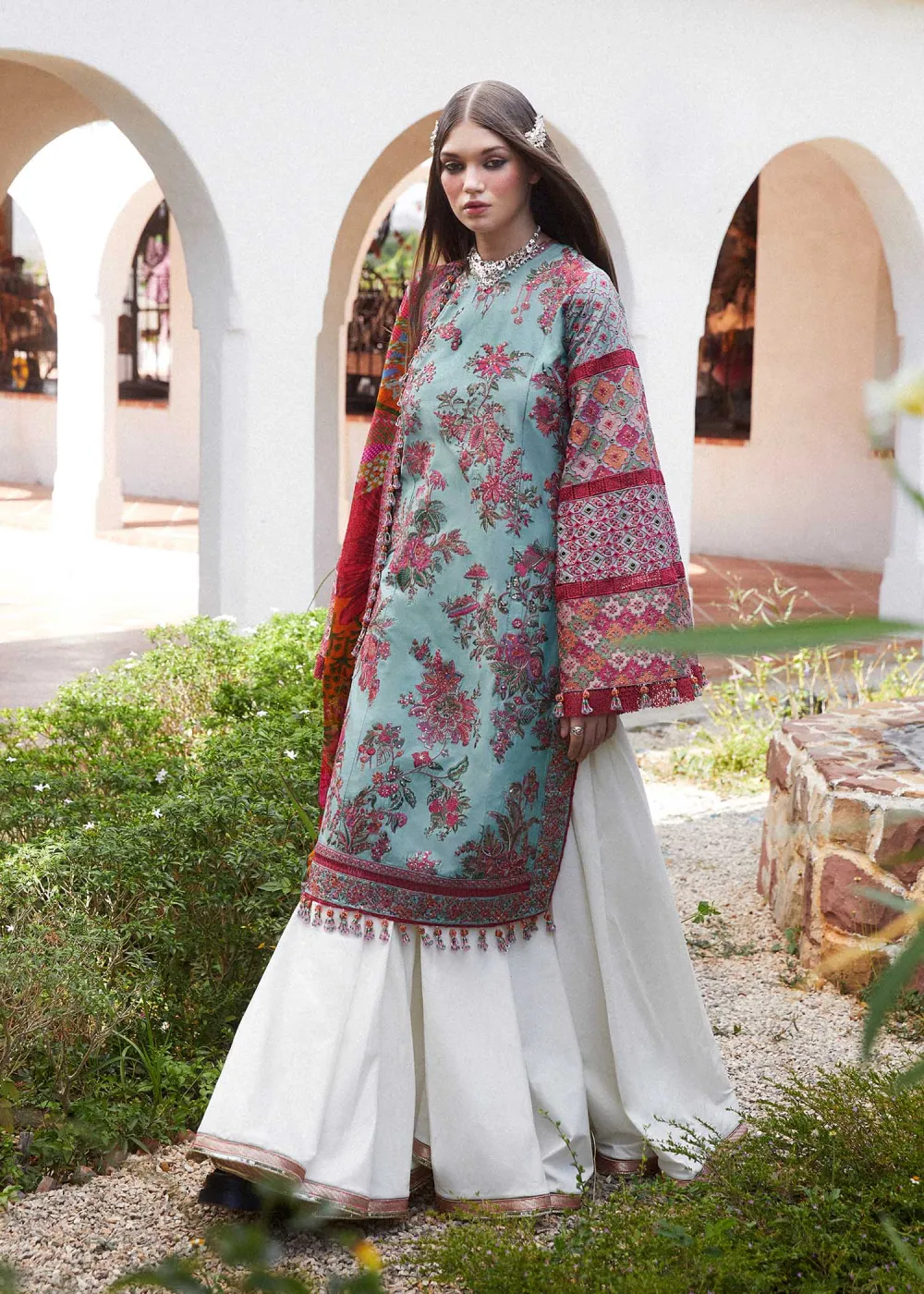 FLORET Embroidered Lawn