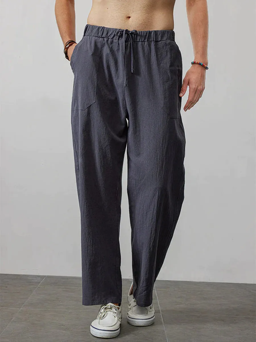 Comfortable Wide-Legged Linen Pants