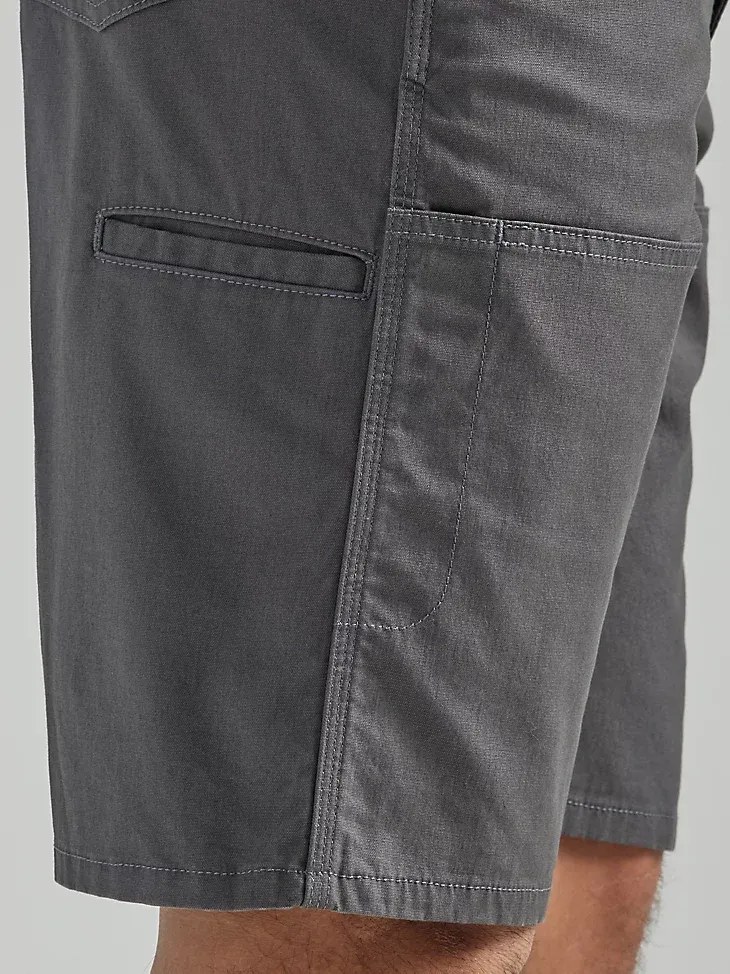 WRANGLER® RIGGS WORKWEAR® UTILITY RELAXED SHORT IN GREY PINSTRIPE