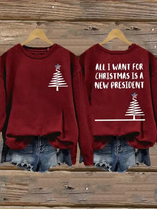 Women's All I Want For Christmas  Print Sweatshirt