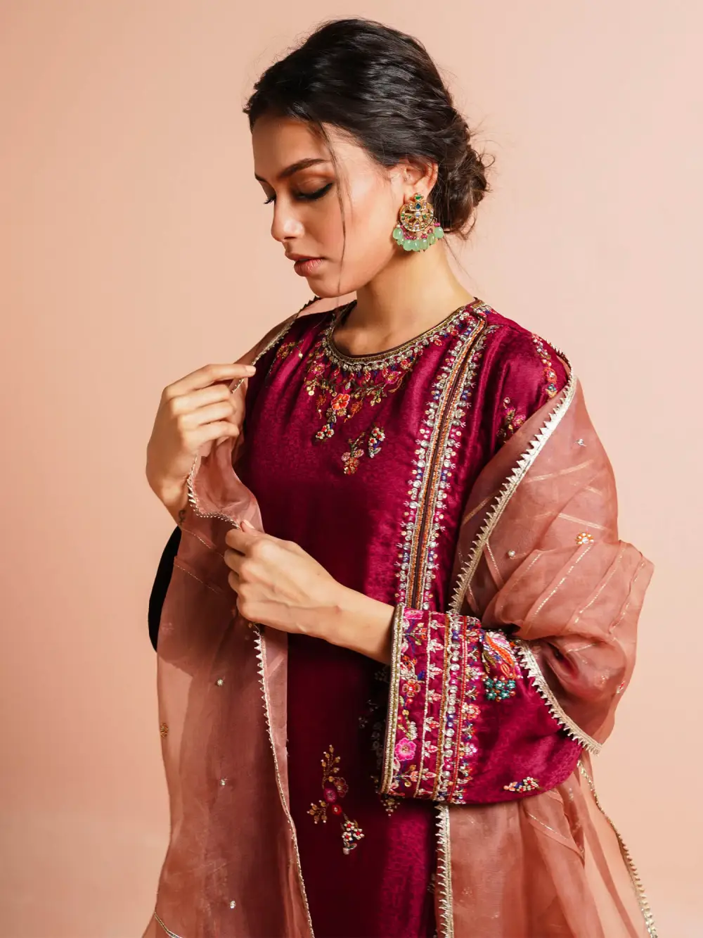 NIMR KURTA W/ DUPATTA & IZAAR