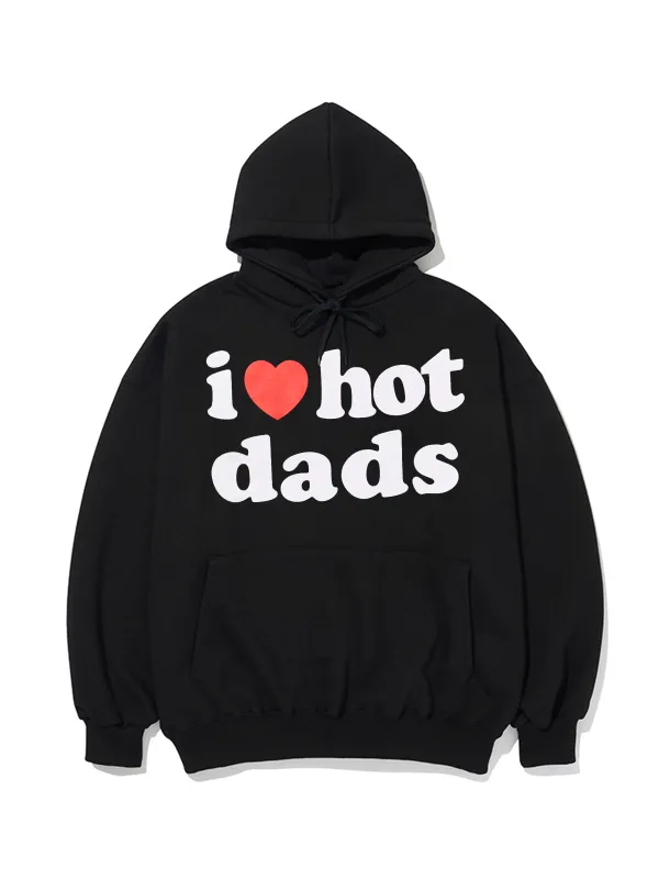 I Love Dads Funny Pattern Printed Hoodie