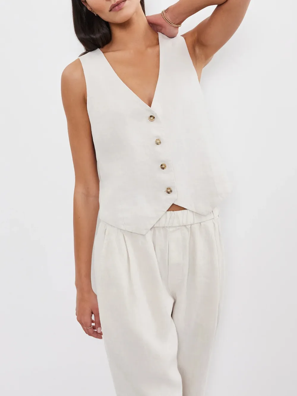 Mylie Heavy Linen Vest