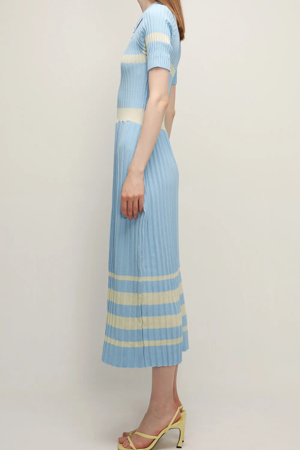 Mila Pleated Hem Maxi Dress