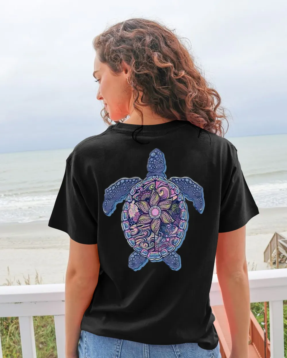 Pretty Turtle Pattern Tee