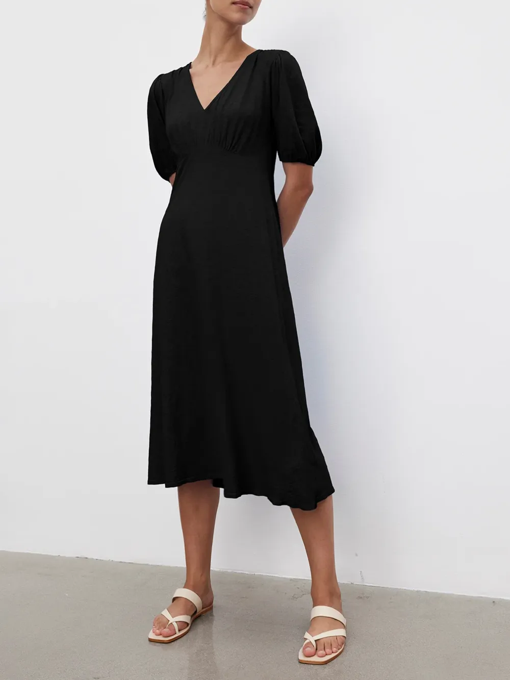 Parker Cotton Slub Midi Dress