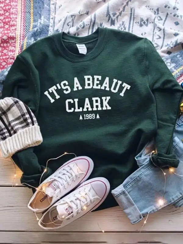 Women's It's a Beaut Clark Christmas Print Sweatshirt