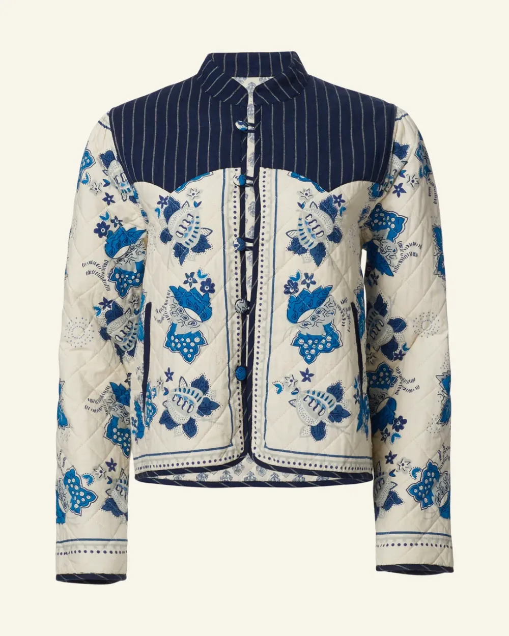 Claude Blue China Panel Jacket