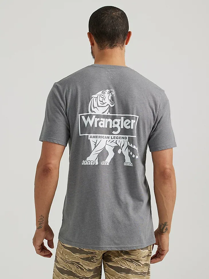 MEN'S BACK GRAPHIC T-SHIRT IN GRAPHITE