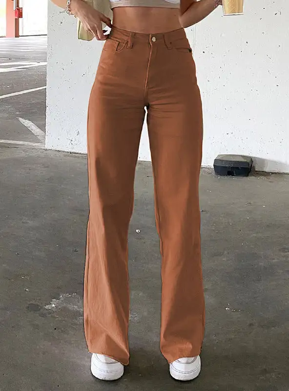 Women Stretch Wide Leg Femme Trousers Pants