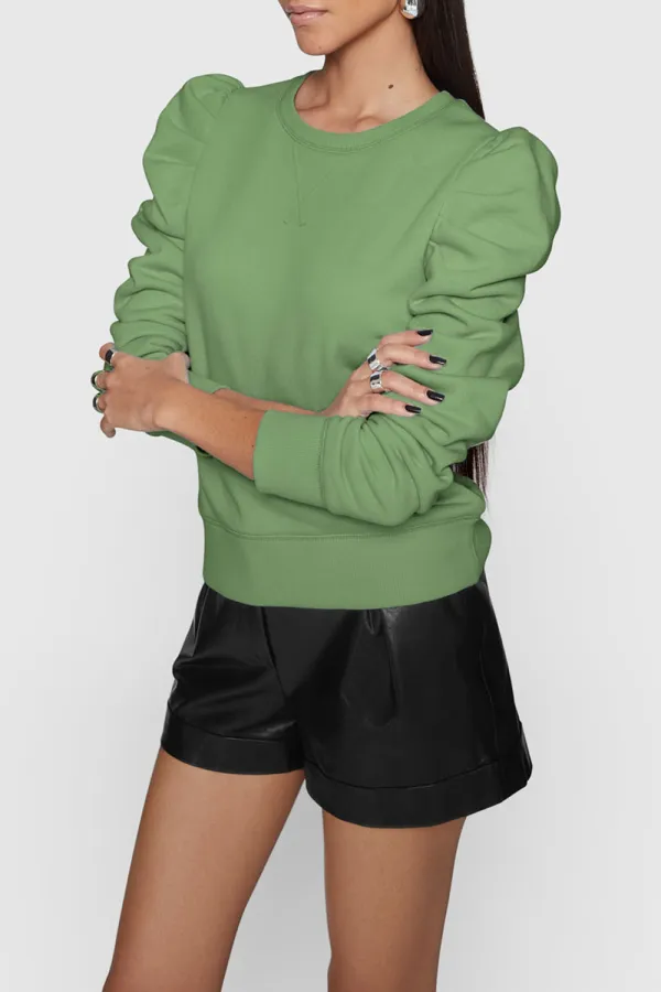 Green Long Sleeve Top