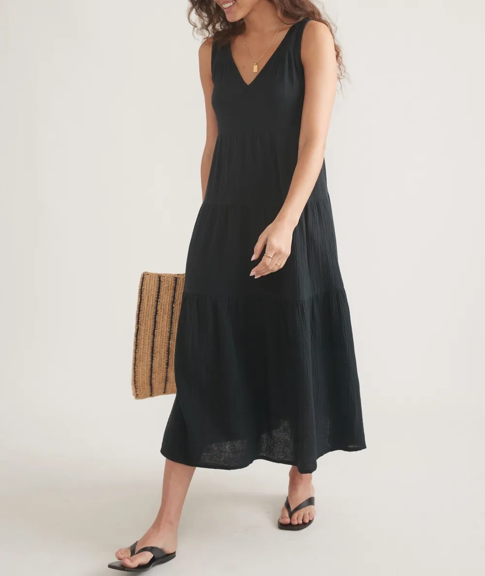 Corinne Double Cloth Maxi Dress