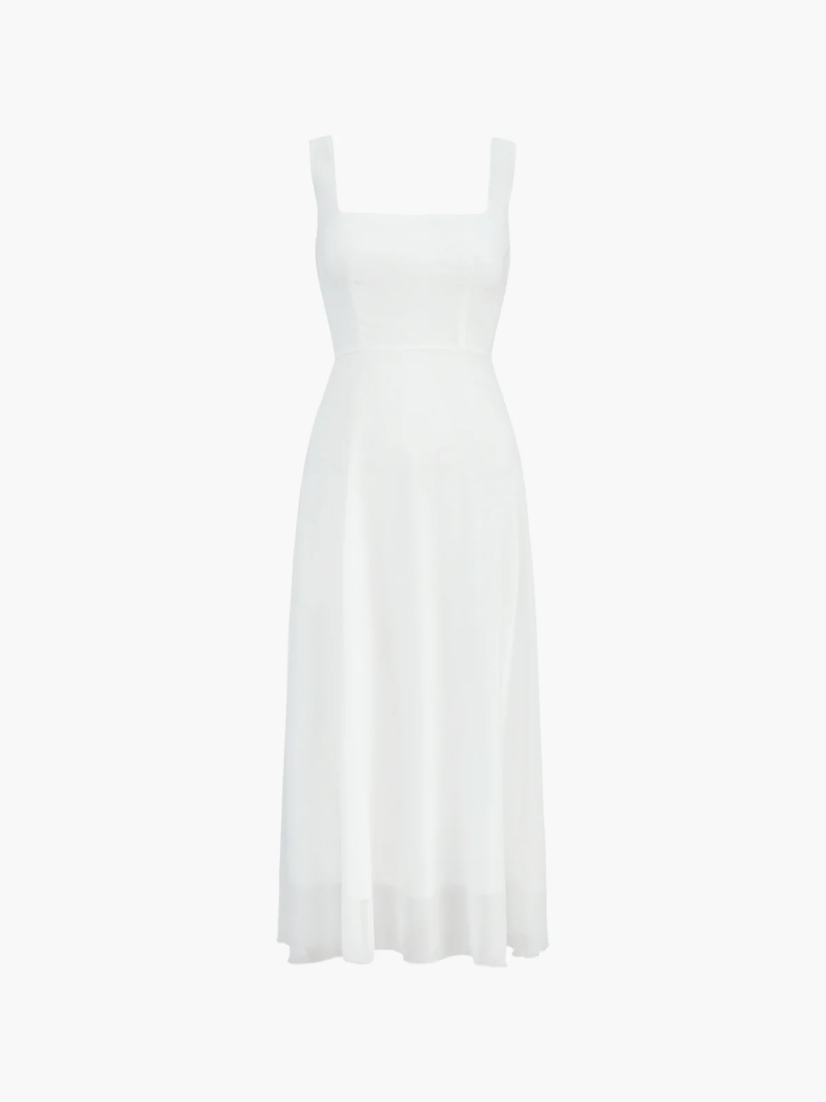 Solid Elegant Cami Long Dress