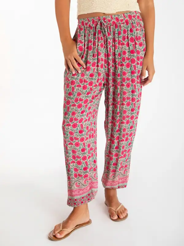 Allison Pant - Pink Puff Floral