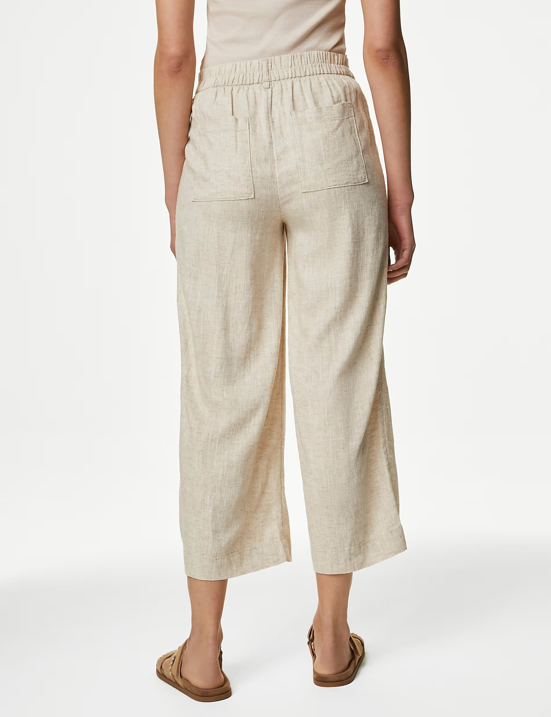 High Waist Slight Stretch Pants