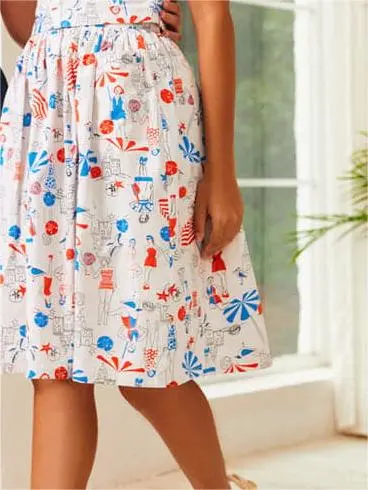 Cartoon Printed Vintage Skirts