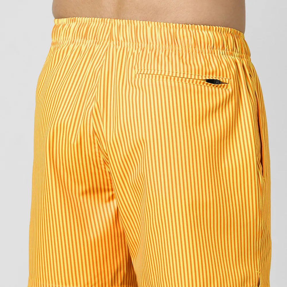 Boys Striped Swim-Yellow