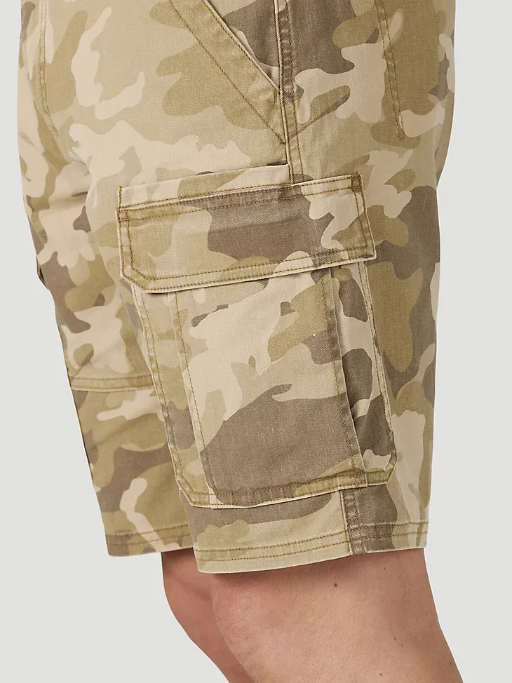 MEN'S WRANGLER AUTHENTICS® STRETCH CARGO SHORT IN GRAIN