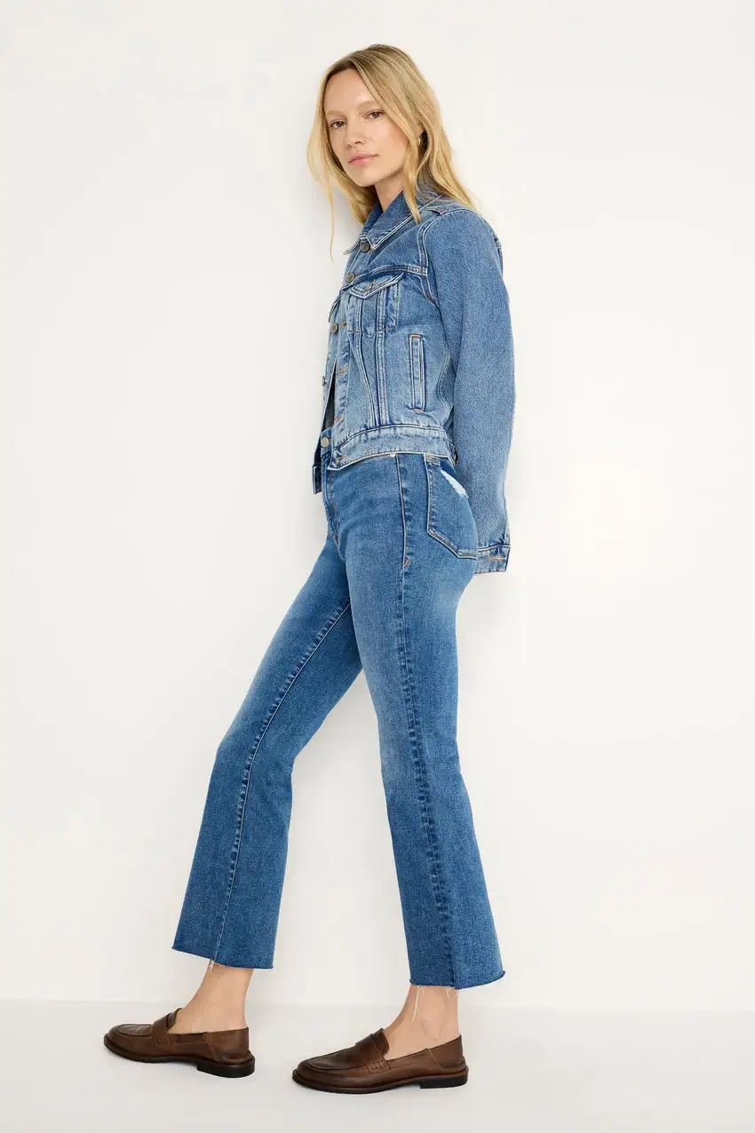 ALWAYS FITS GOOD LEGS CROPPED MINI BOOT JEANS