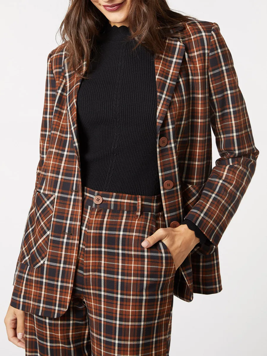 Amber Check Blazer