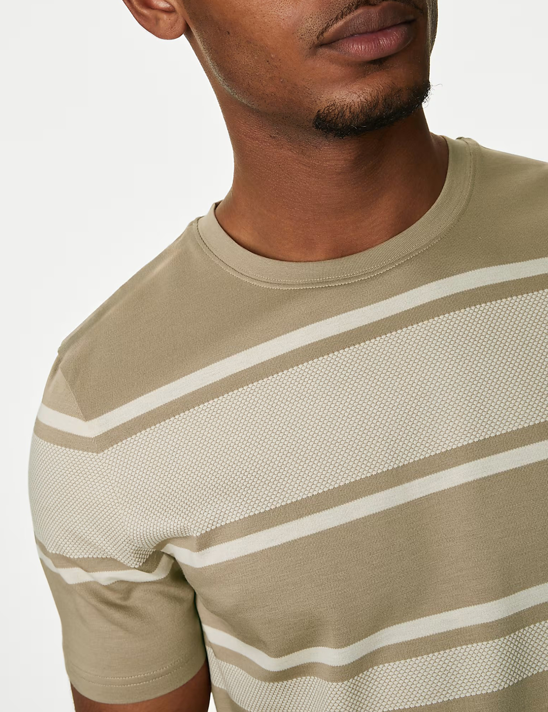 Pure Cotton Textured T-Shirt