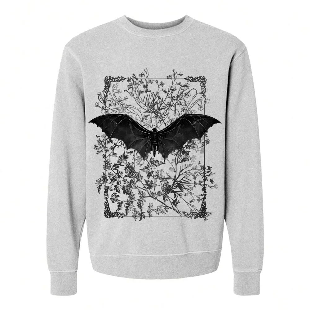 BAT DESIGNED PATTERN PRINTED SWEATSHIRT 02