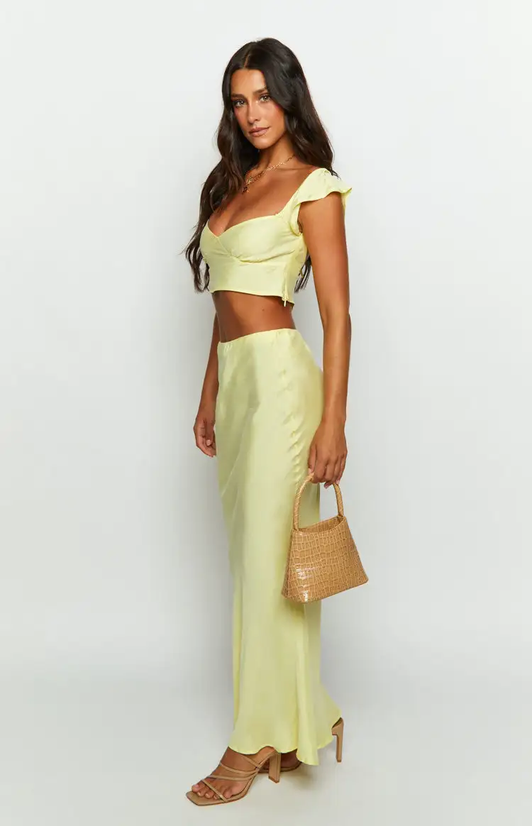 Anna Yellow Maxi Skirt