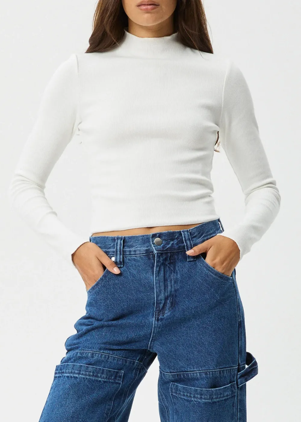 ICONIC - ORGANIC LONG SLEEVE RIB TOP