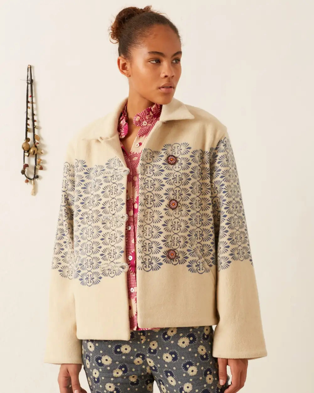 Western Lapis Trellis Jacket