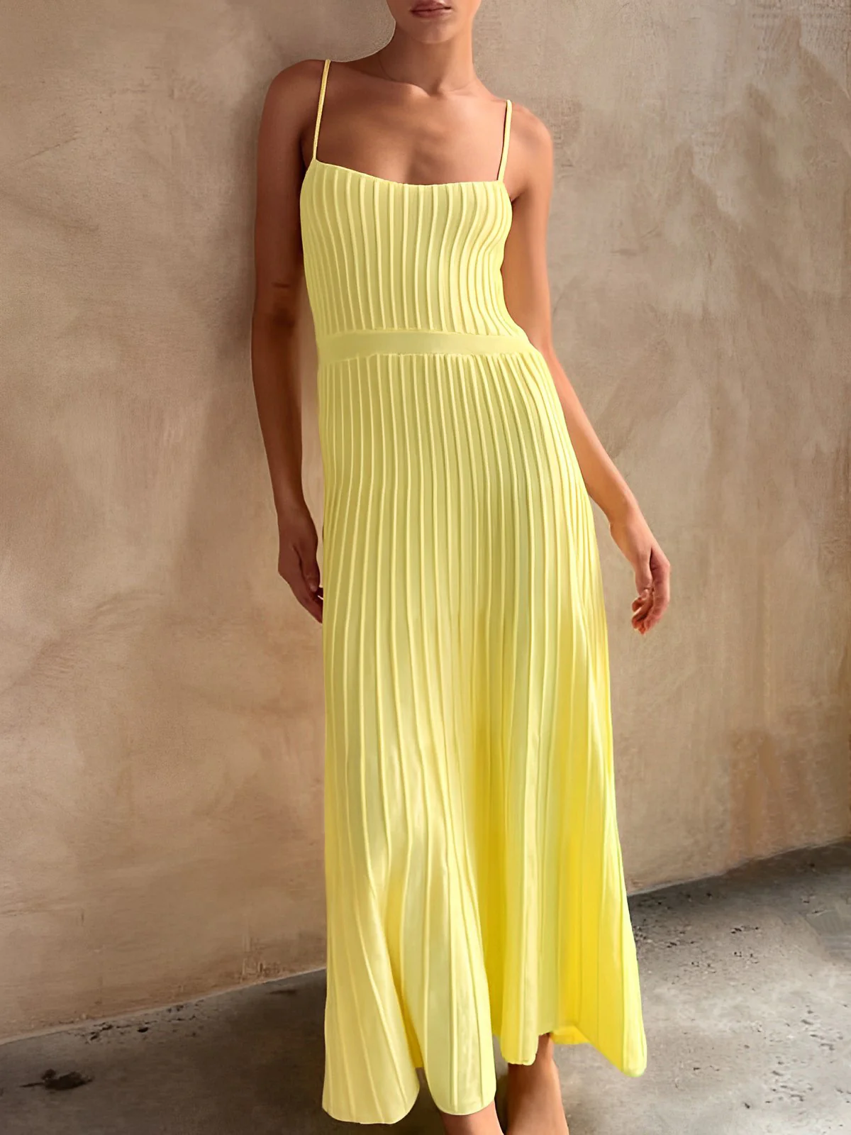 Rib Midi Sundress