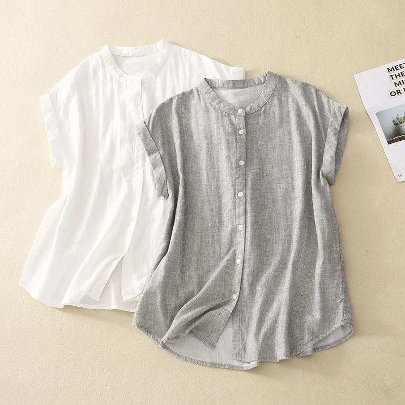 Stand Collar Comfortable Casual Shirt