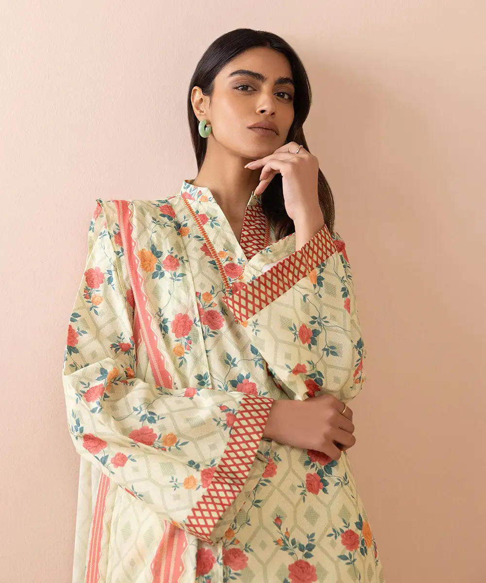 3 Piece - Printed Lawn Suit