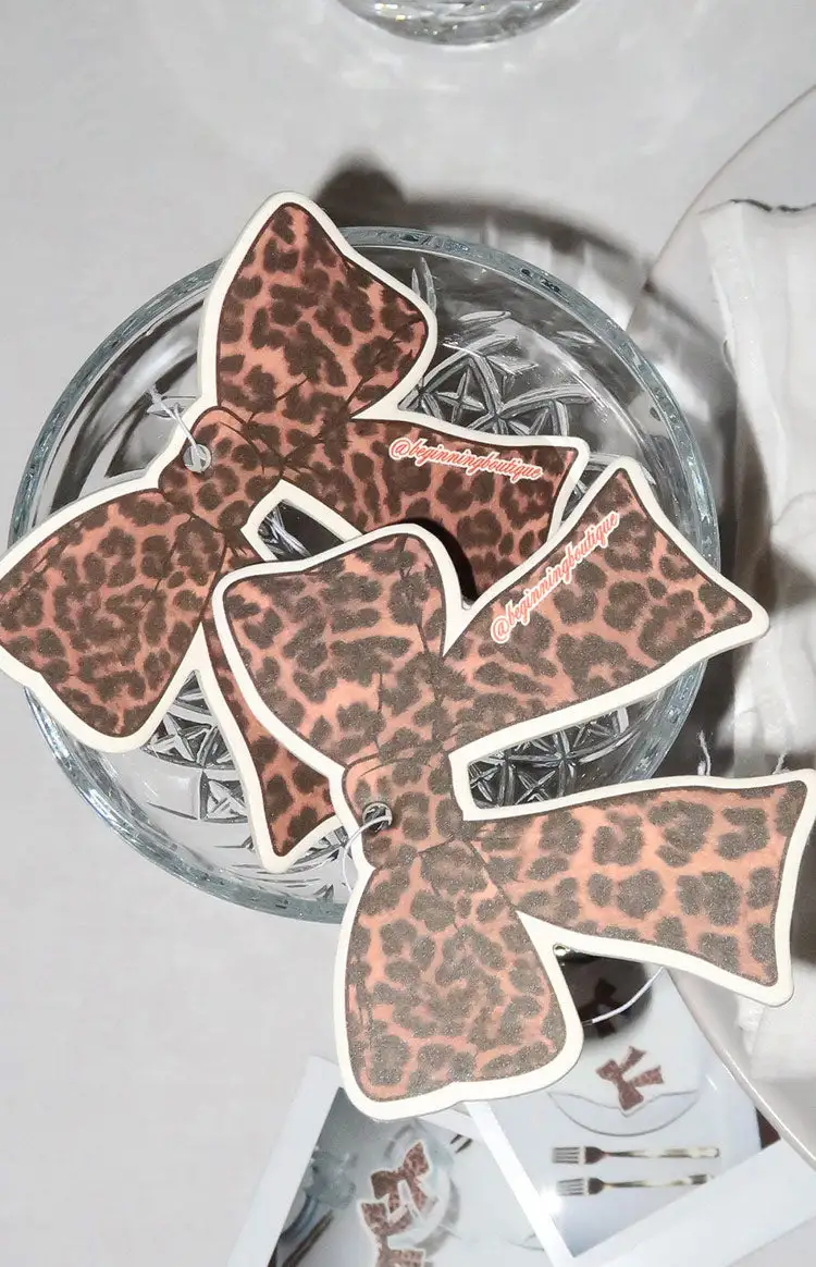 Leopard Print Bow Air Freshener