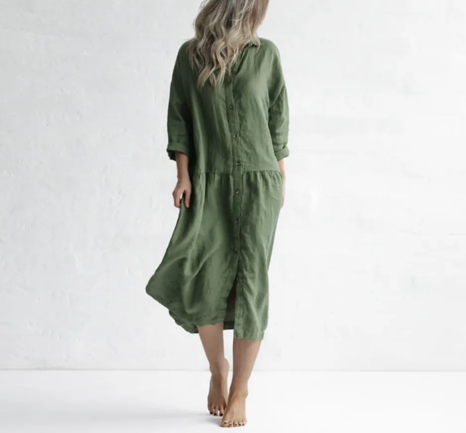 Minimalism Oversized  Shirt Dress