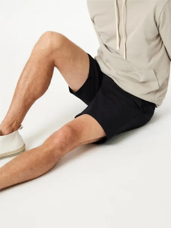 Drawstring Waist Inseam Shorts