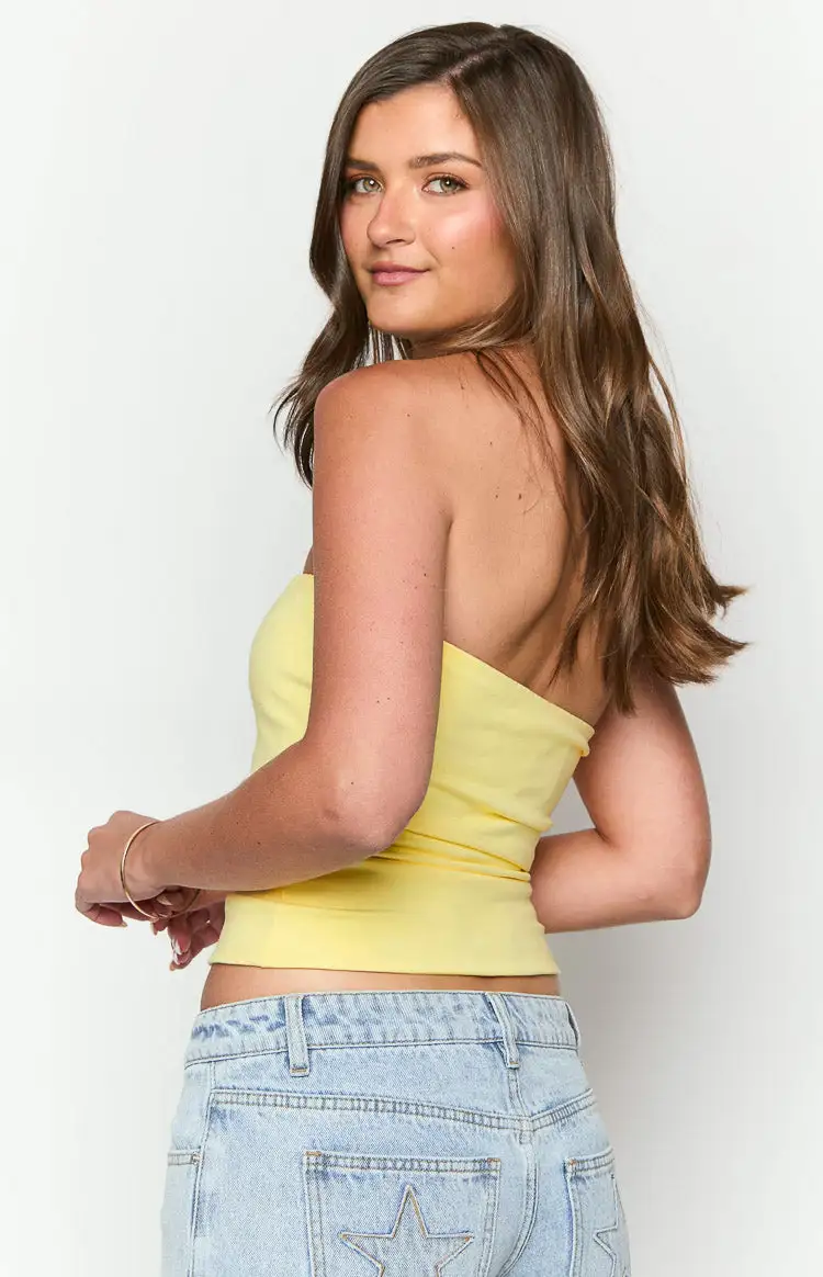 Daisy Yellow Tube Top