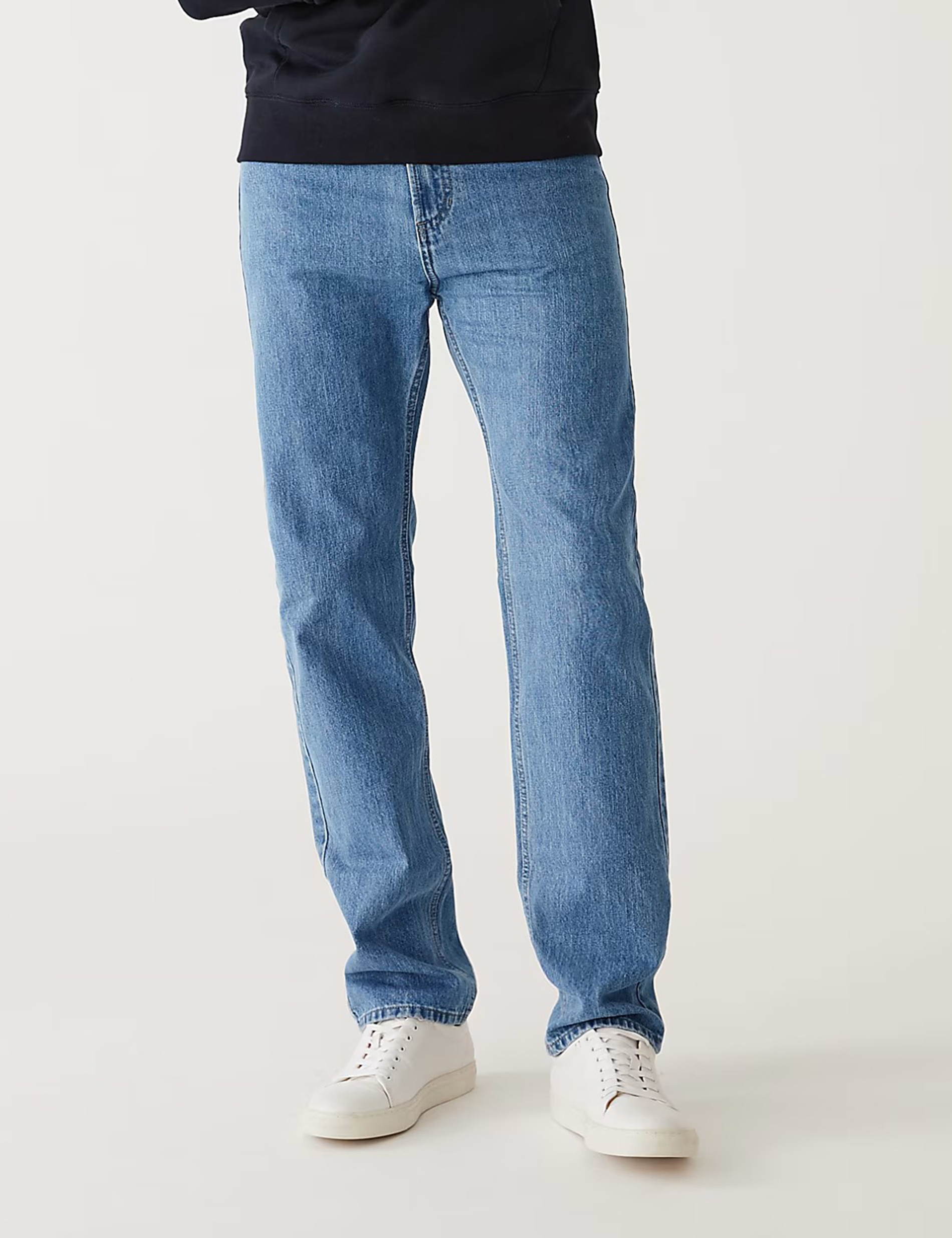 Straight Fit Pure Cotton Jeans