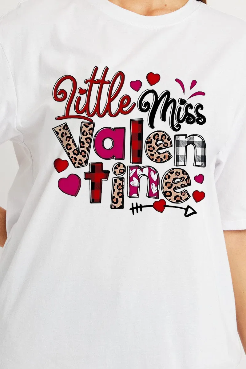 Women's Letter Love Printed T-shirt