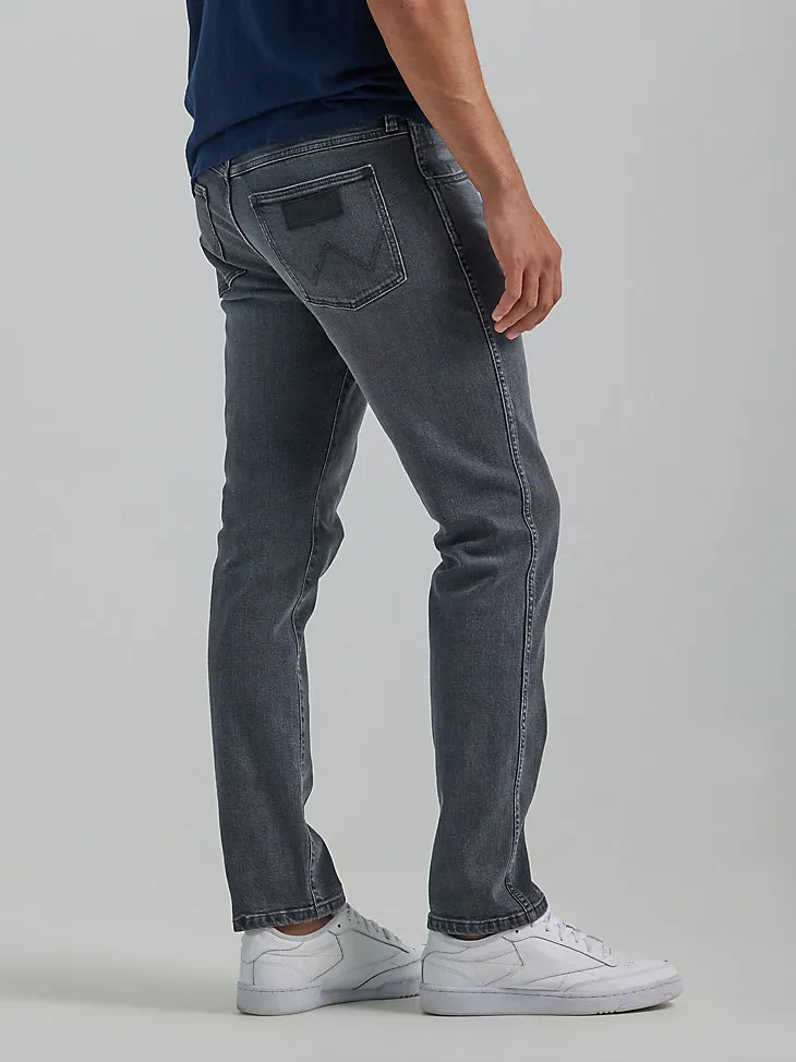 MEN'S WRANGLER® LARSTON SLIM TAPERED JEAN WITH INDIGOOD™ IN BLACKOUT