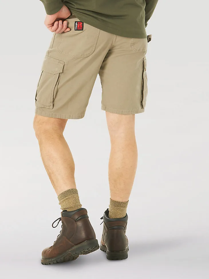 WRANGLER® RIGGS WORKWEAR® STRETCH RANGER CARGO SHORT IN DARK KHAKI