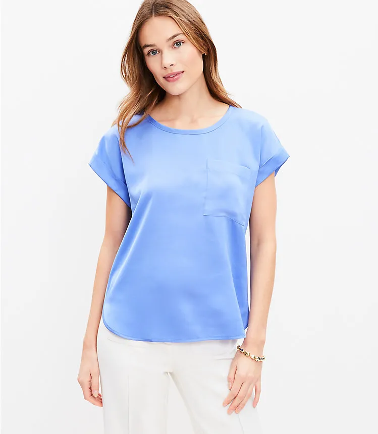 Satin Pocket Tee