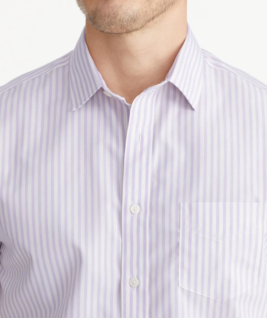 Lilac Stripe Men Blouse