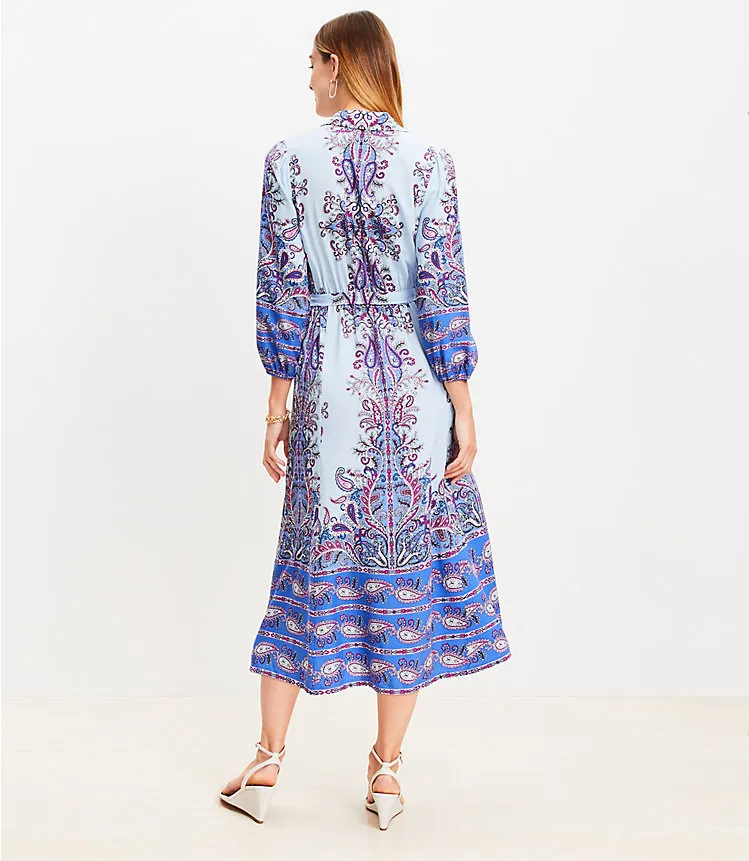 Paisley Midi Shirtdress